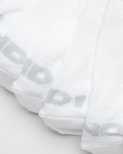 Boys Quarter Athletic Socks - Cushioned Moisture Wicking - Small-Medium White