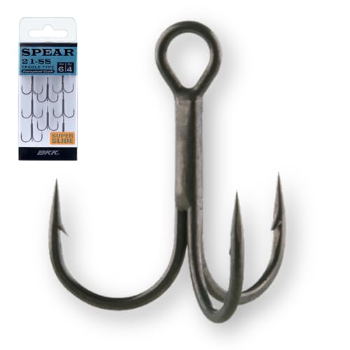 BKK SPEAR-21 SS Freshwater Treble Hook 5/0# Multi | Super Slide Coating, Needle Point