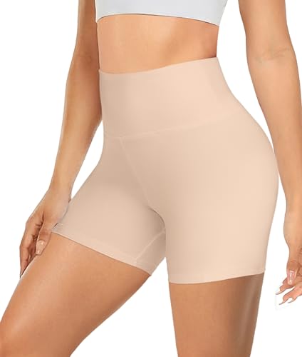 MOREFEEL High Waisted Biker Shorts for Women -3'' / 5'' Tummy Control