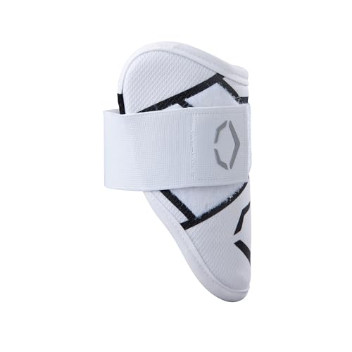 EvoShield SRZ-2 Youth Batter’s Elbow Guard - White, Custom Fit, Protective Gear