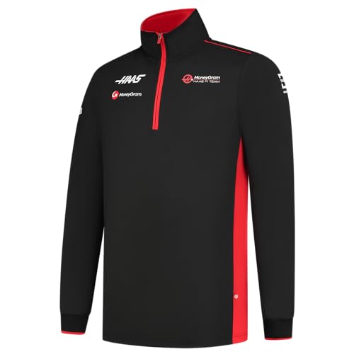 Haas F1 Team Fitted 1/4 Zip Sweater - Sustainable Polyester