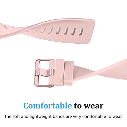 Soft Silicone Sport Strap for Fitbit Versa - Small, Pink