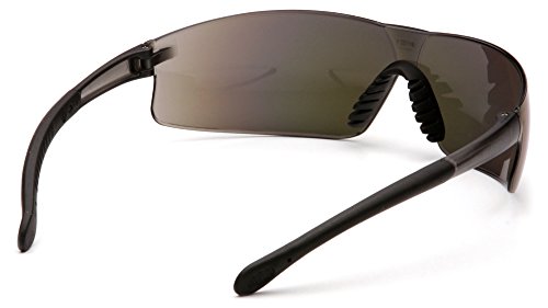 Provoq Safety Glasses - Blue Mirror Lens with Black Temples