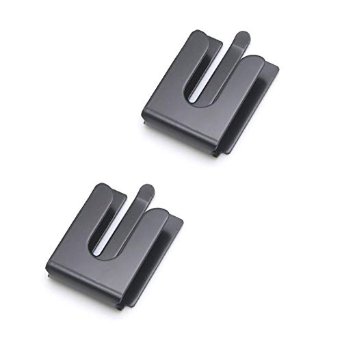 Metal Mobile Microphone Holder Clip - 2 Pack for Radios