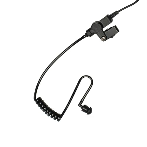 2-Pack Replacement Acoustic Tubes & Medium Earbuds for Two-Way Radios