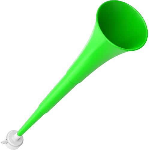 24-Inch Collapsible Vuvuzela Noise Maker - Green Stadium Horn