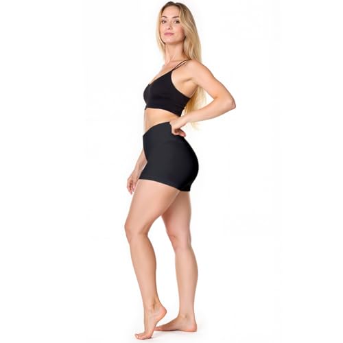 High-Waisted Tummy Control Shapewear Shorts - Large/X-Large, Black