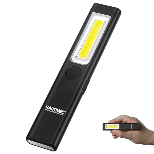 Rechargeable Mini EDC Flashlight - 200 Lumens Slim Light, Black