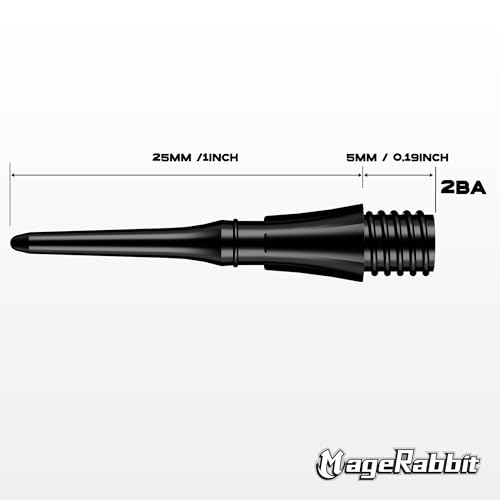 2BA Thread Plastic Dart Tips - 100 Replacement Soft Points