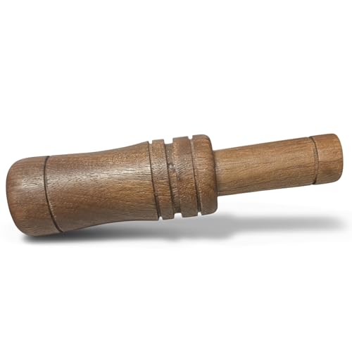 Wooden Duck Call Whistle - Realistic Sound for Mallard & Goose - Brown