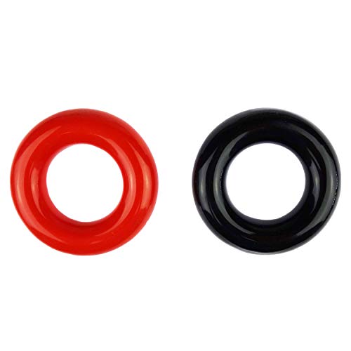 Golf Club Warm-Up Swing Weight Rings - 2 Pack, Black & Red