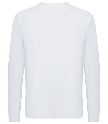 UPF 50+ Long Sleeve Rash Guard Shirt for Boys & Girls - X-Small White