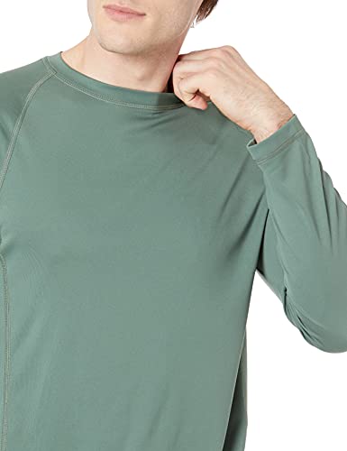 Men's Long-Sleeve Quick-Dry UPF 50 Swim Tee - Medium Green