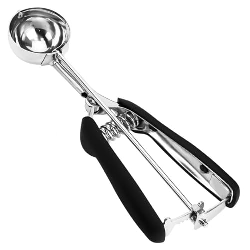 Stainless Steel Cookie Scoop with Trigger Release - #40/2 Tbsp Black