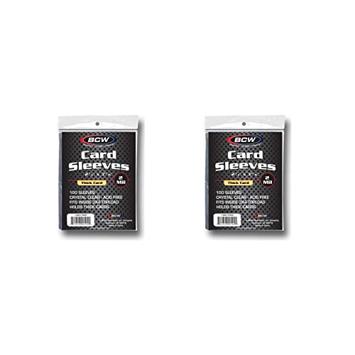 Thick Trading Card Sleeves - 240pt Protective Polypropylene - 100 Pack