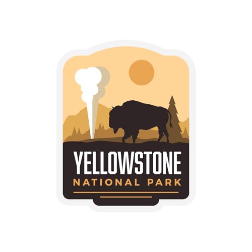 Yellowstone National Park Sticker - Weatherproof Vinyl Decal