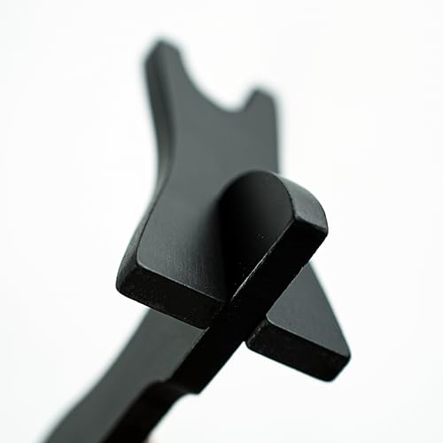 8" Black Wood Mini Sword Display Stand for Short Swords