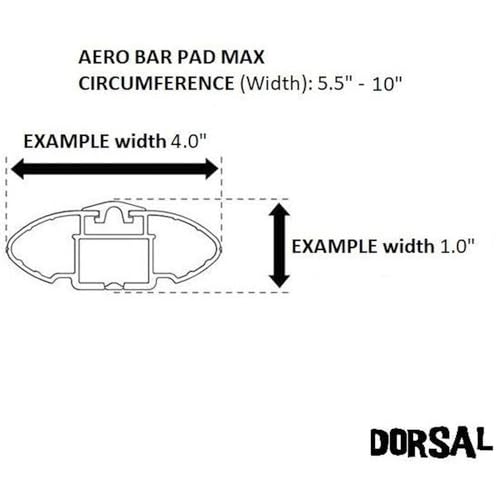 Aero Roof Rack Pads - SunGuard Black - 34" - Pack of 2 for Surfboards, Kayaks, Snowboards