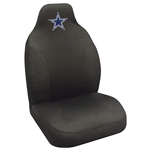 Embroidered Seat Cover - Dallas Cowboys, 20"x48", Black