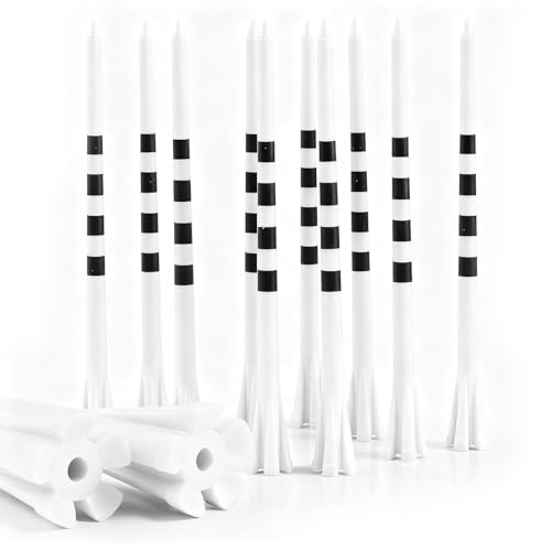 Extra Long Golf Tees - 4 Inch White Plastic Tees for Accurate Shots