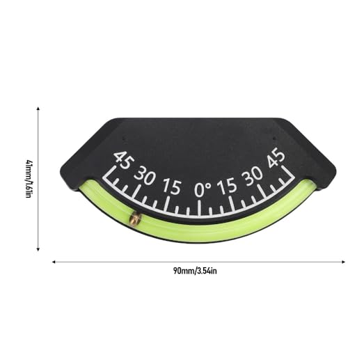 Impact-Proof Inclinometer Level Gauge - Easy Installation for RVs & Boats