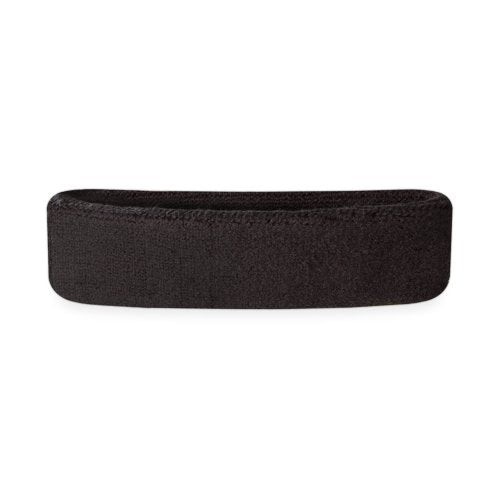 Kids Non-Slip Sweatband Headband - Lightweight Black for Sports