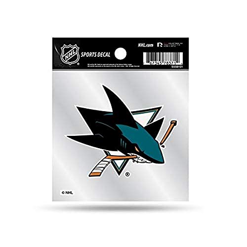 San Jose Sharks 4x4 Team Logo Decal - Retro Style