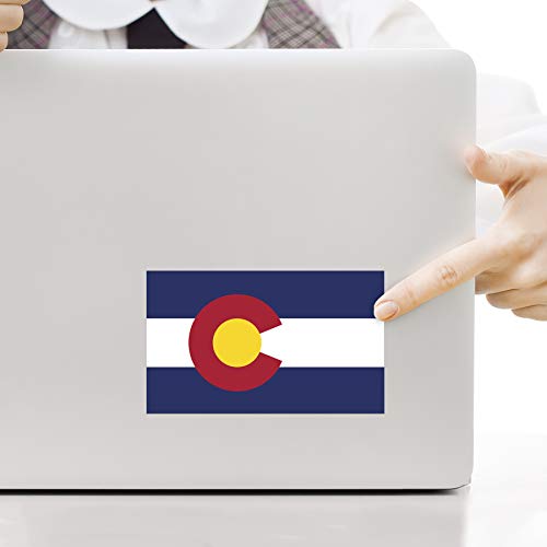 Colorado State Flag Decal Sticker - 5" x 3" Premium Vinyl - 2-Pack