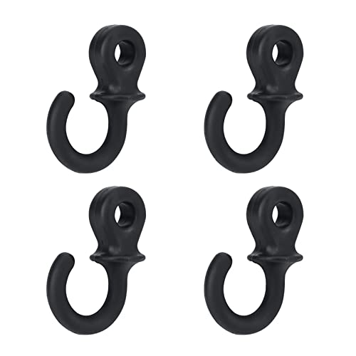 Bow String Shock Absorber - 4Pcs Monkey Tail Silencers, Black