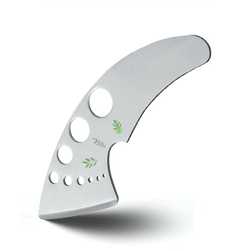 Professional 430 Stainless Steel Herb Leaf Stripper with Multi-Size Holes & Precision Blade - Kitchen Essentials for Parsley, Cilantro and Leafy Greens