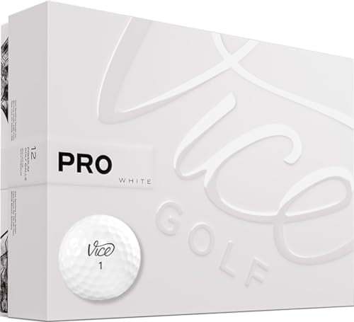 Vice Pro Golf Balls - White - 3 Piece Urethane Cover