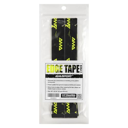 Pickleball Paddle Edge Guard Tape - 3 Pack, 20mm Width, Yellow