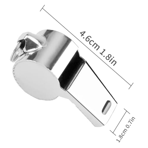 Stainless Steel Referee Whistle with Lanyard - 1 Pack