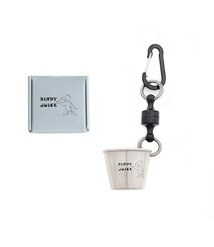 Birdy Juice Black Golf Bag Accessory - Celebration Shot Glass with Carabiner