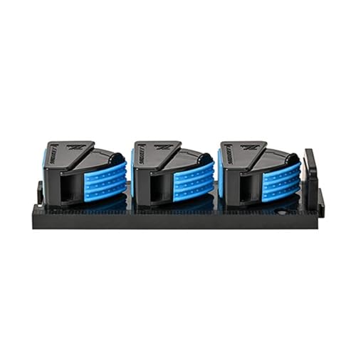 RESTCLOUD Blue Vertical Fishing Rod Holder with 3 Slots – Wall Mount Rack