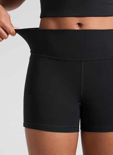 Girls Butterluxe Biker Shorts - Extremely Soft Compression, Medium Black