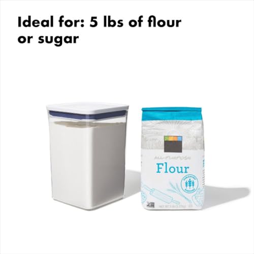 OXO Good Grips POP Food Storage Container 4.4 Qt White - Airtight Pantry Organizer
