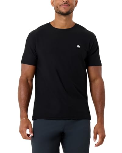 INTO THE AM Men's Black XL Workout T-Shirt Dry Fit Gym Tee with Logo – Athletic Activewear
