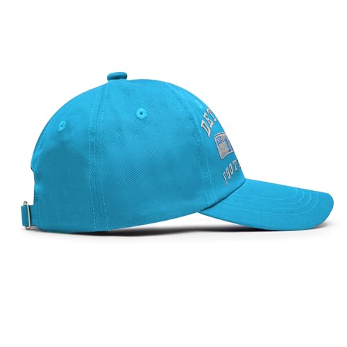 Vintage 3D Embroidered City Baseball Cap - Adjustable Detroit Hat