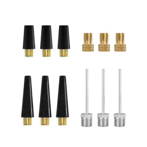 12-Piece Ball Pump Needle and Nozzle Inflator Adapter Kit