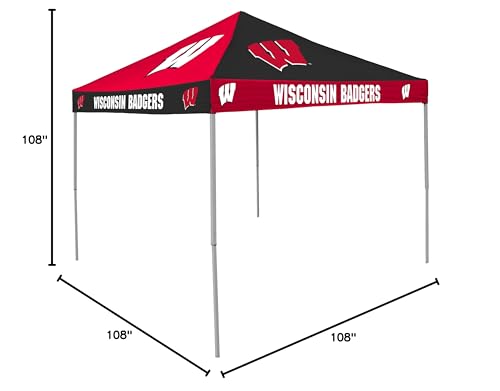 Wisconsin Badgers Canopy Tent - 9' x 9' Waterproof