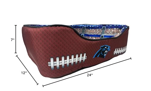 Carolina Panthers Stadium Dog Bed - Sporty Pet Pillow Bed