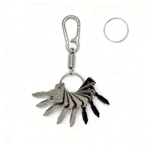 Replacement Golf Cart Ignition Keys - 8 Pack with Keychain