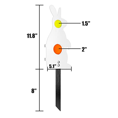 Metal Rabbit Resetting Target for .22/.177 Air Guns - 11.8 Inches