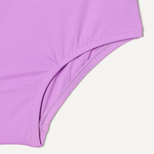 Asymmetric Frill One-Shoulder One-Piece Swimsuit - X-Small Bright Lavender
