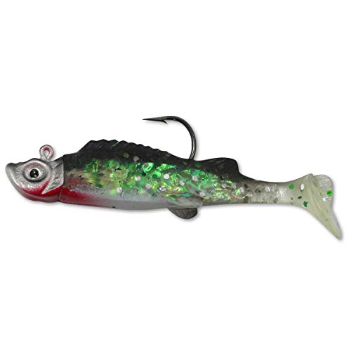 Mimic Minnow Jig - 1/4 Oz Stand-Up Fishing Lure - Firetiger