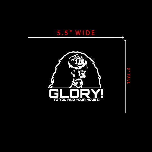 Gowron Glory Quote Vinyl Decal - 5.5" x 5" for Car & Laptop
