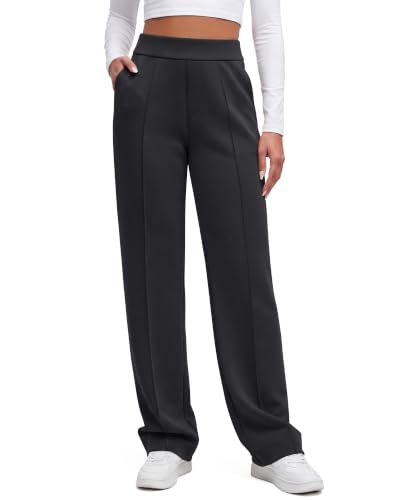 G4Free Smoofit Women's Straight Leg Sweatpants with Pockets High Waist