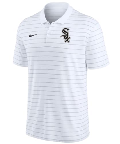 Men's MLB Chicago White Sox DRI-FIT Victory Polo - Large - White