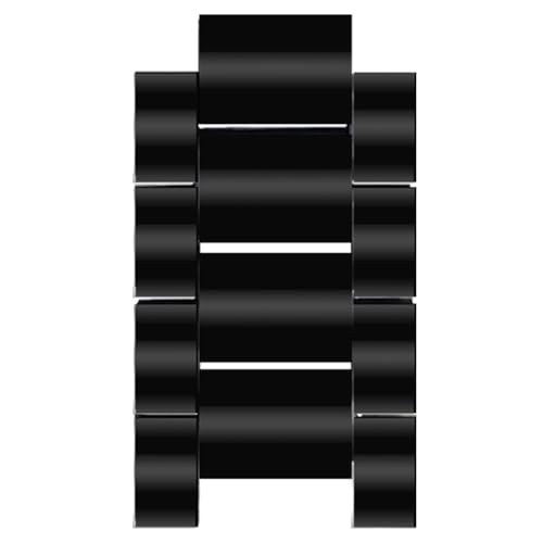 Stainless Steel Watch Band Link - 20mm Black